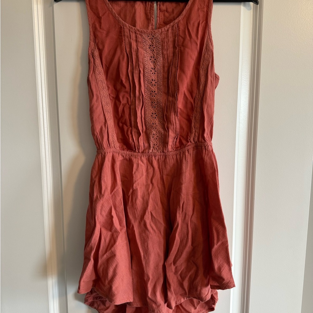 Sun & Shadow Terracotta Sleeveless Top